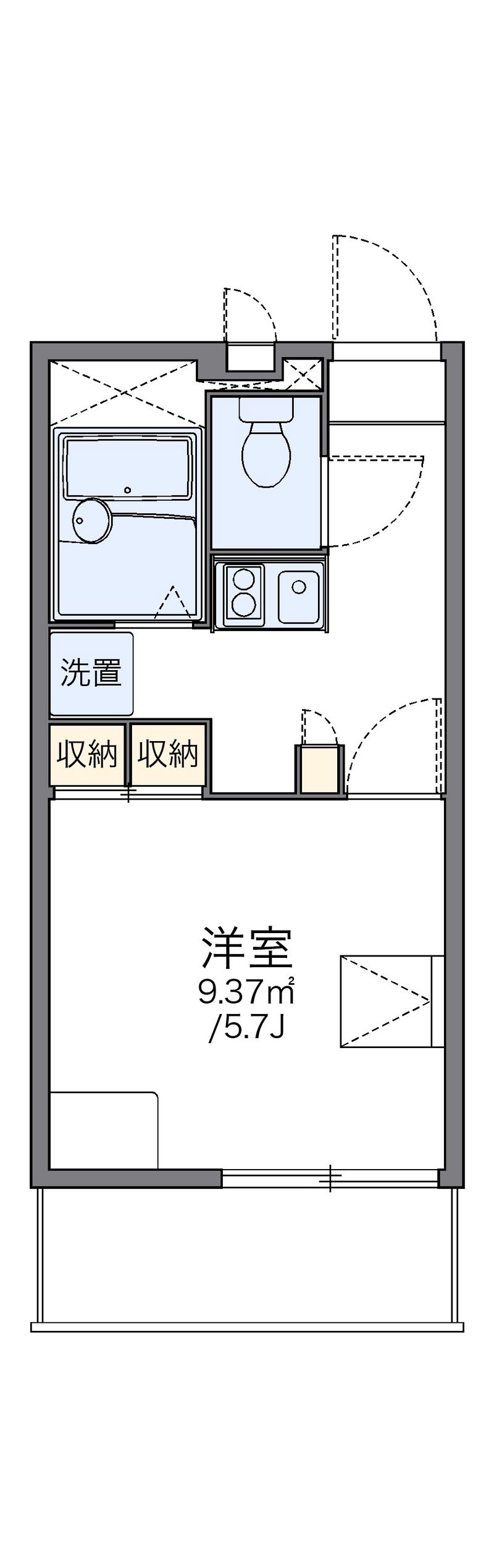 レオパレスアマルティア 間取図