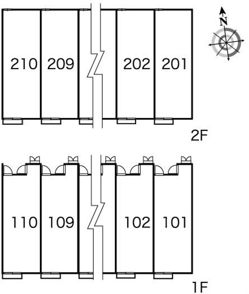 レオパレスＮＡＭＩＮＯＵＥⅠ 間取配置図