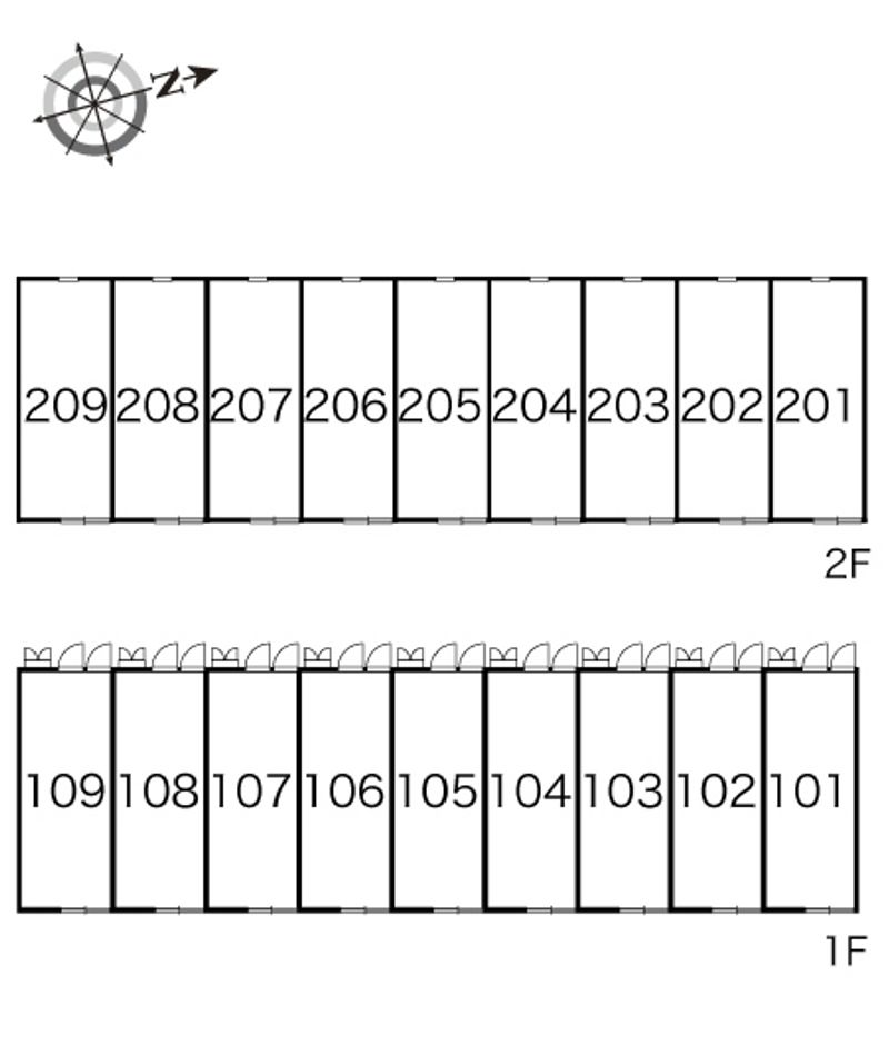 レオパレスアサマ 間取り配置図