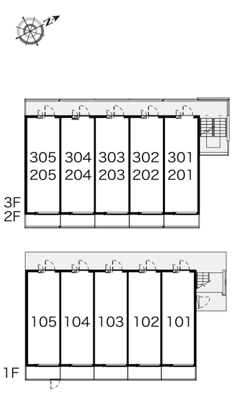 レオパレスクレール 間取配置図