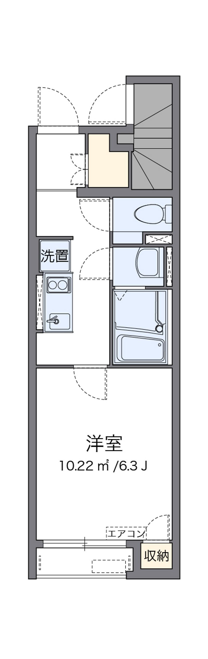 クレイノＫＡＧＯＨＡＲＡⅡ 間取図