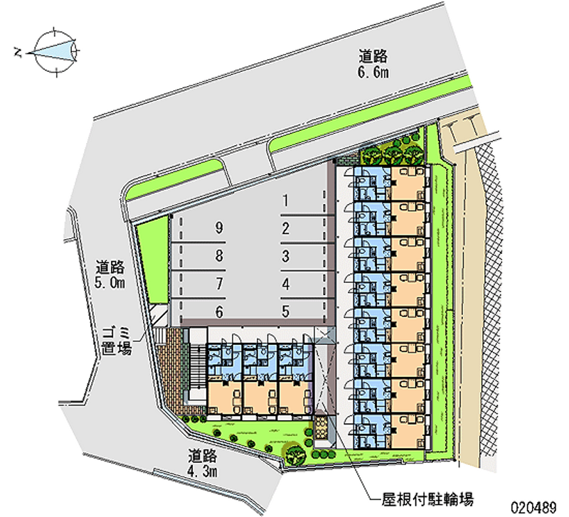 レオパレス有富 月極駐車場