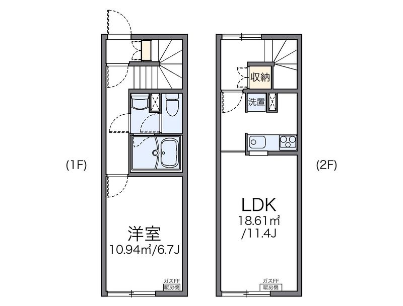 レオネクストブルーブランシェ 間取図