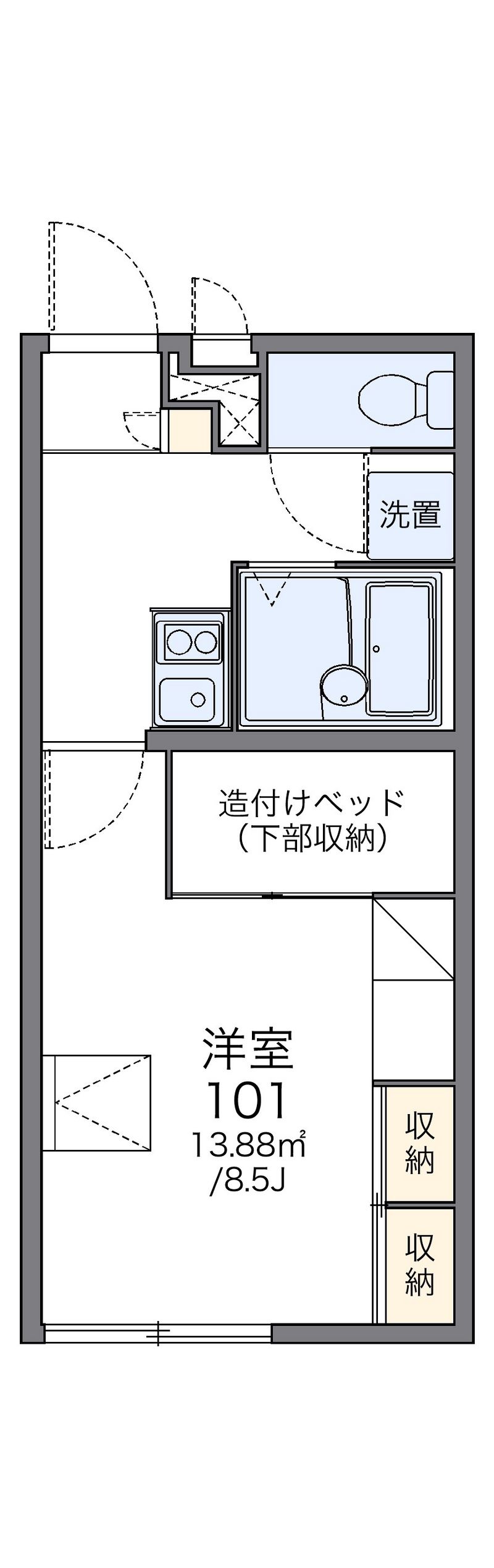 レオパレスｓｅｉｒｉｎ 間取図