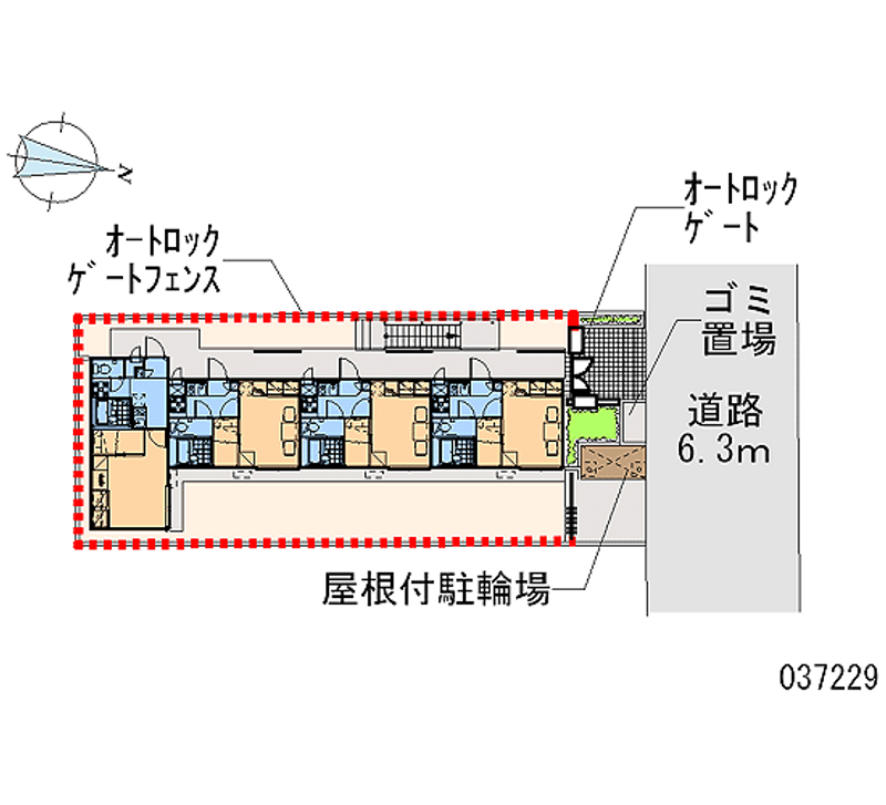 レオパレスフェイス 区画図