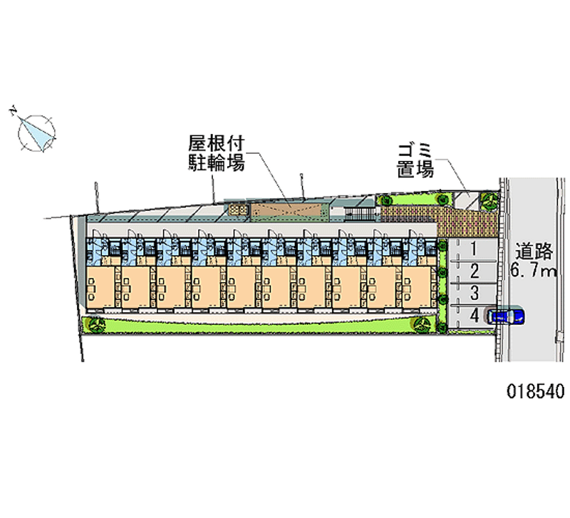 18540 bãi đậu xe hàng tháng