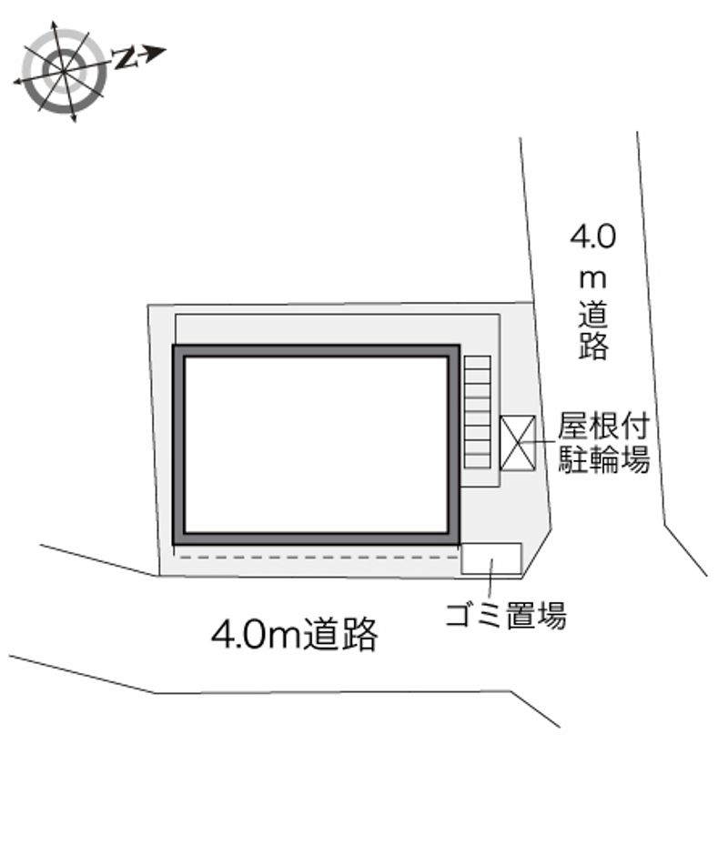 レオパレスシャンブル穴川 配置図