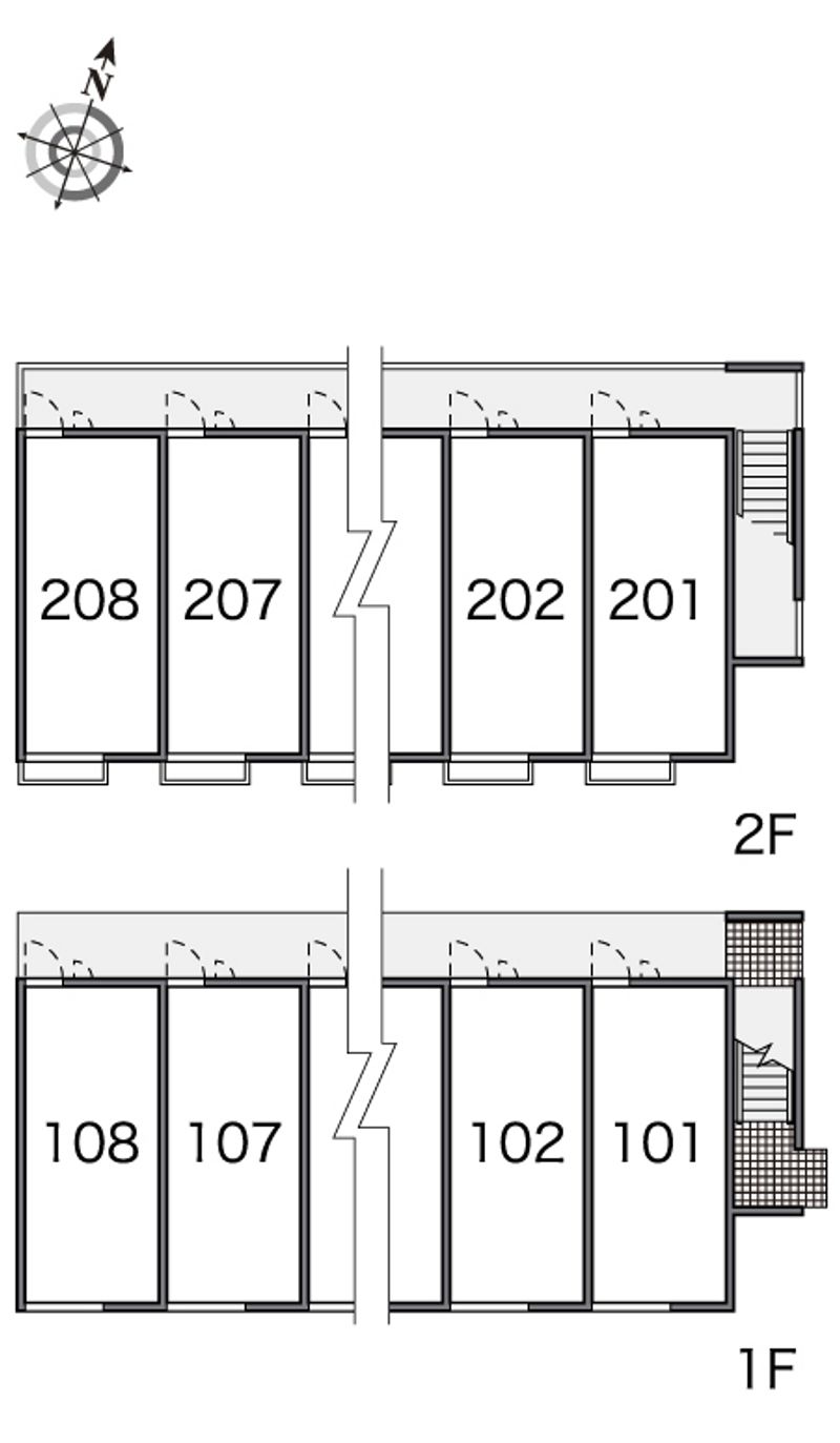レオパレスエクレールⅡ 間取配置図