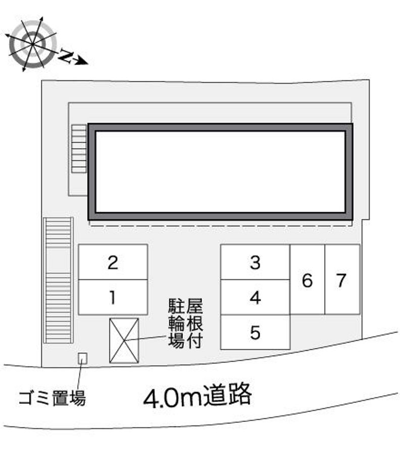 レオパレス自由が丘本町 配置図