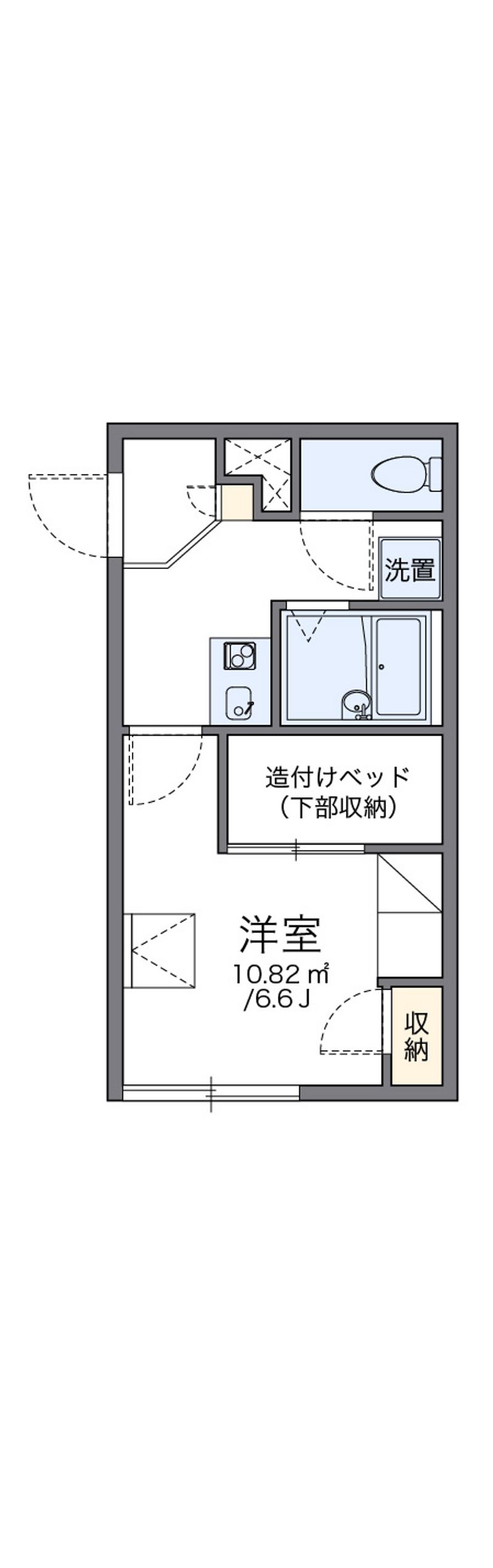 レオパレスパークサイド比治山 間取図
