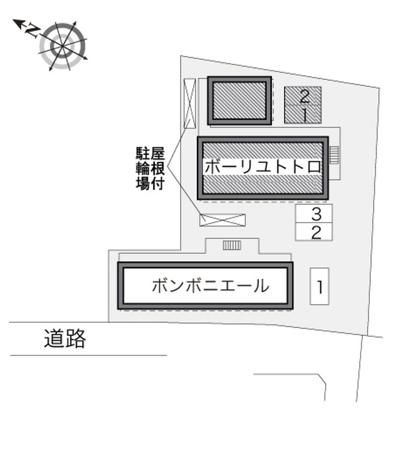 レオパレスボーリユトトロ 配置図