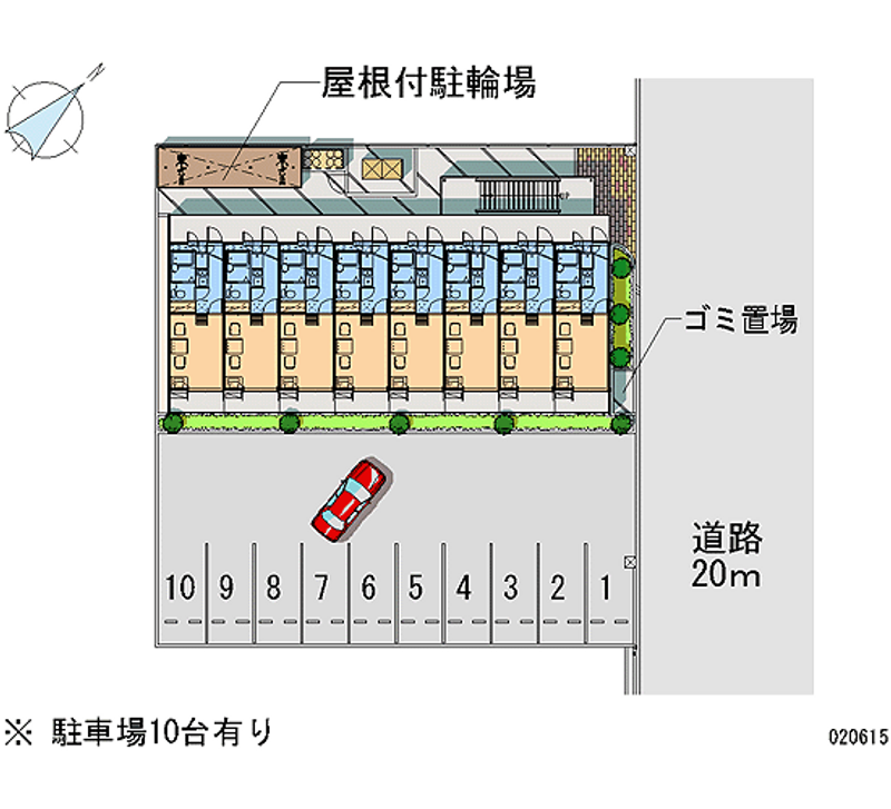 レオパレスメルツェⅣ 月極駐車場