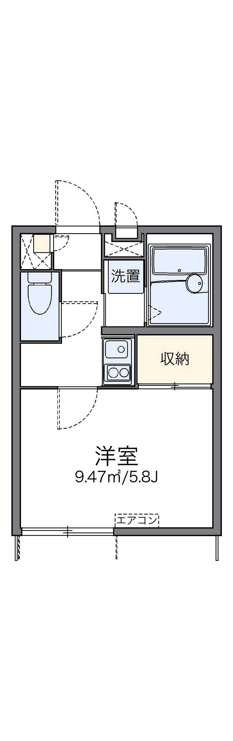 レオパレス双葉 間取図