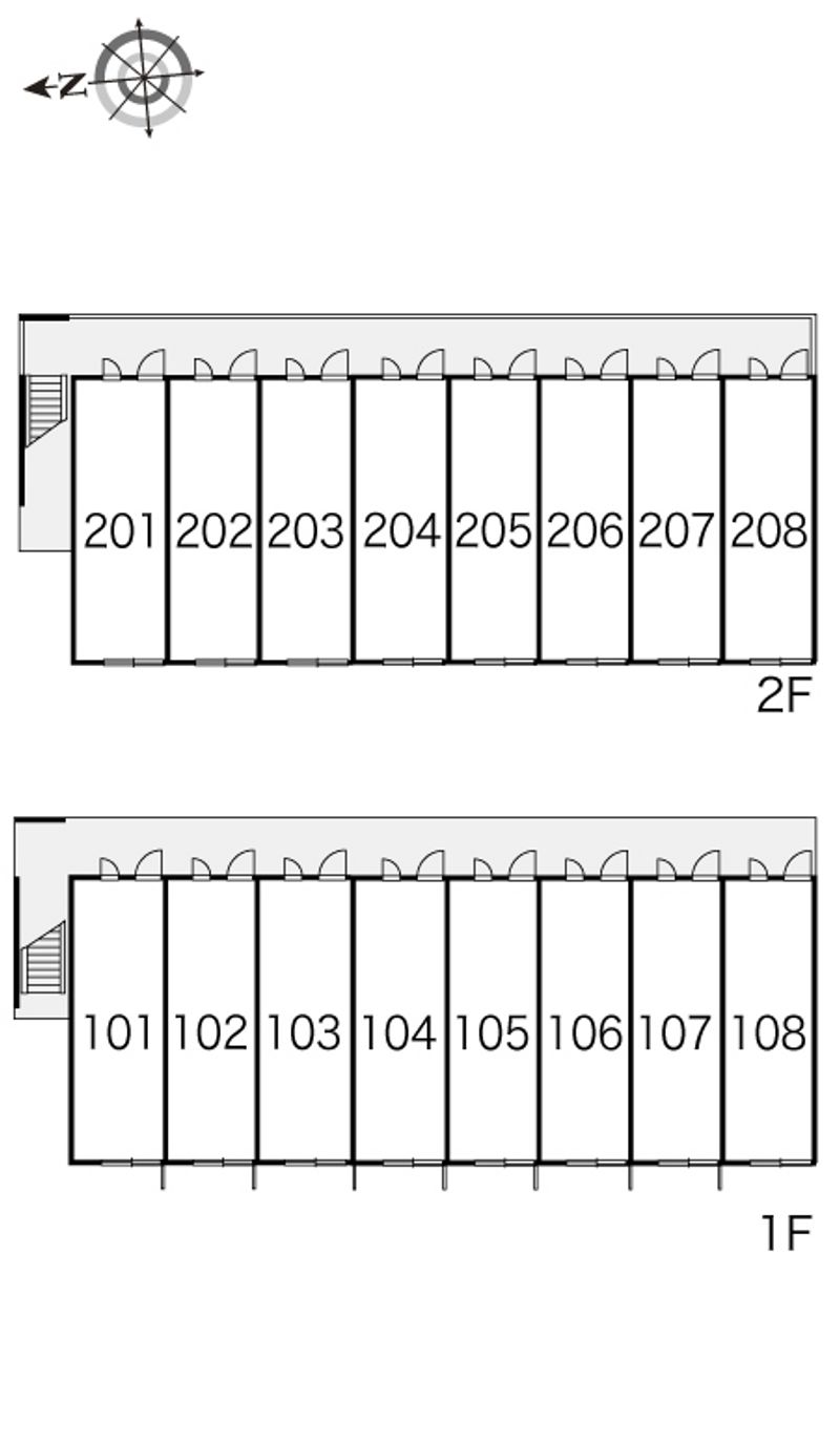 レオパレスシャングリ　ラ 間取配置図