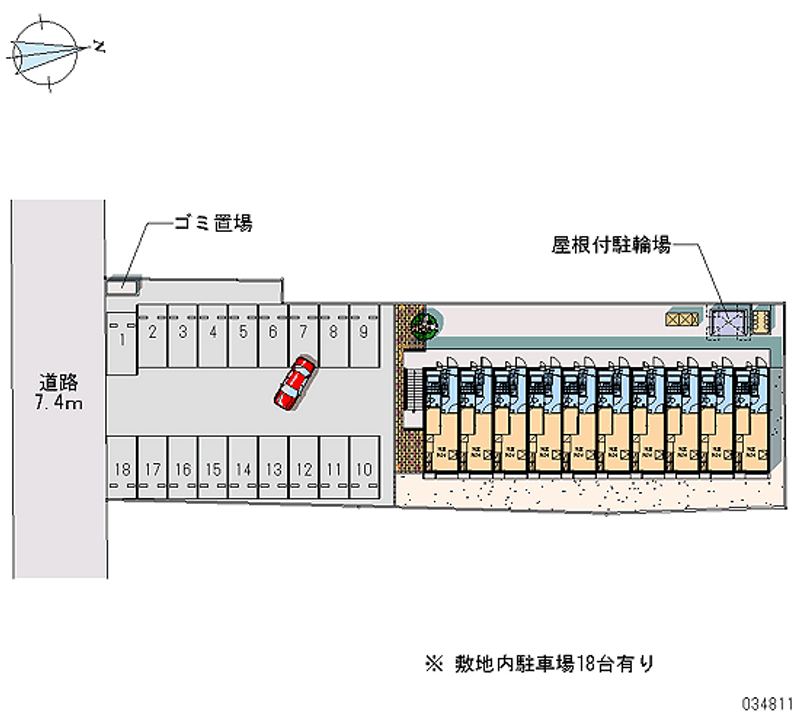 レオパレスＳＯＬＵＣＩＯＮ４ 月極駐車場