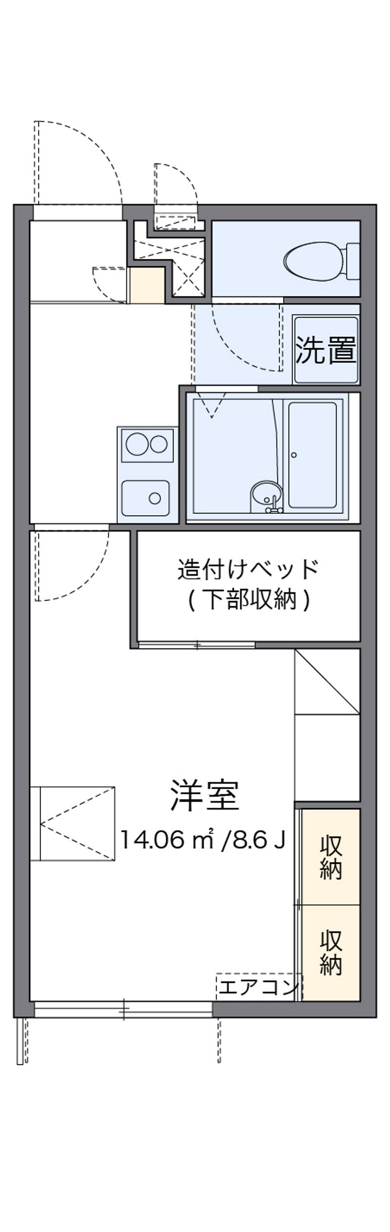 レオパレスアドヴァンテージ 間取図