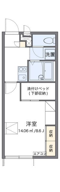 レオパレスアドヴァンテージ 間取り図