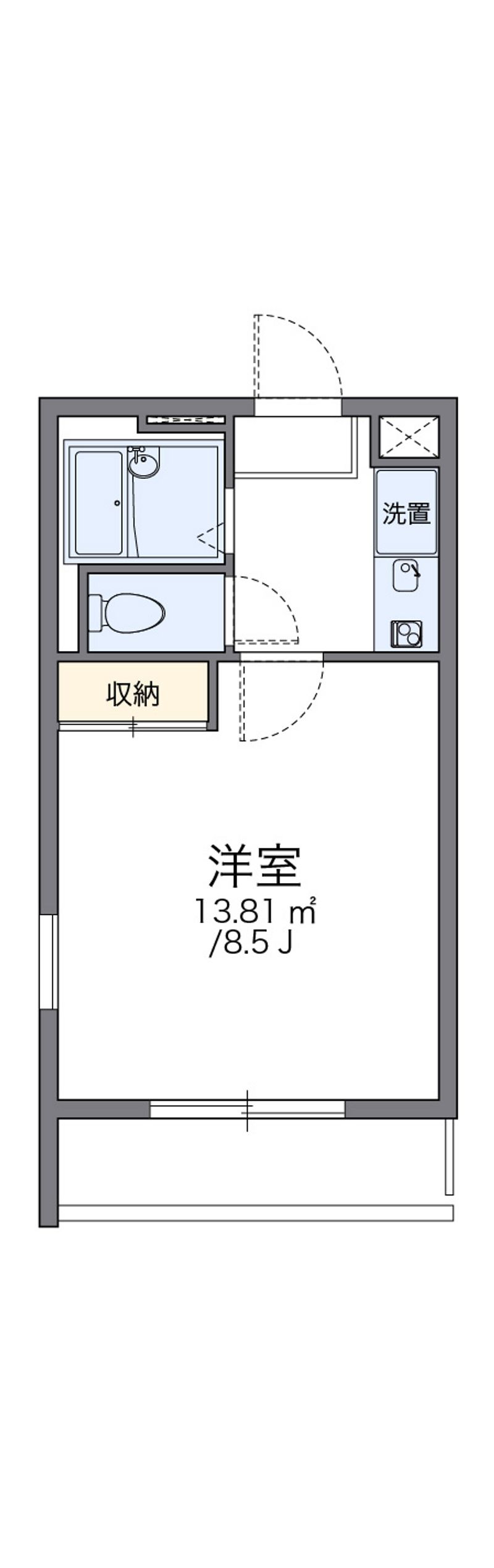 レオパレス国府台Ⅱ 間取り