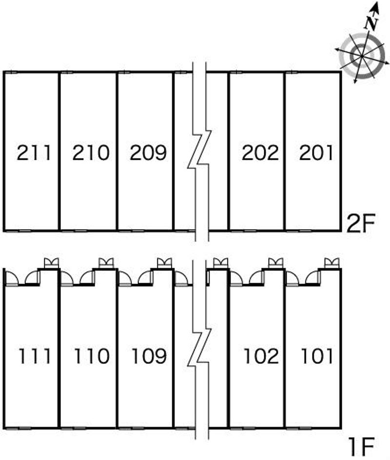 レオパレスルノワール 間取り配置図