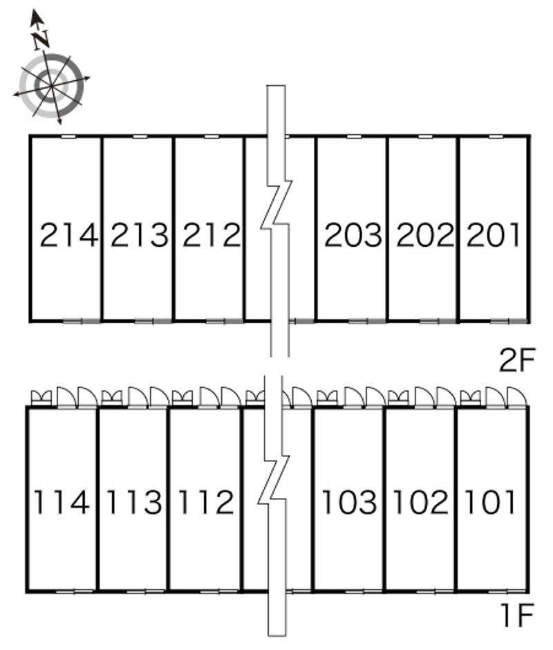 レオパレスパインヒルズ 間取配置図
