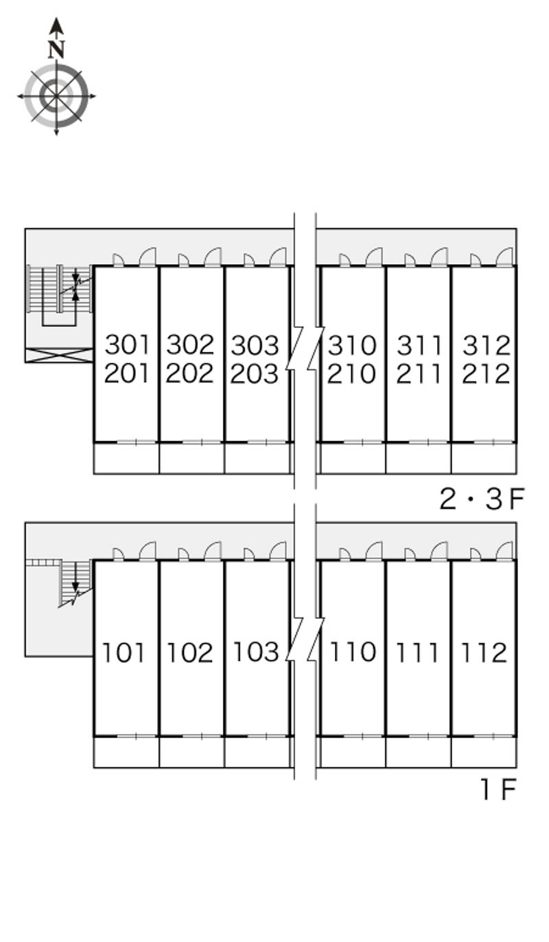 レオパレスＰｅｔｉｔ・ｃｈａｔｅａｕ 間取配置図