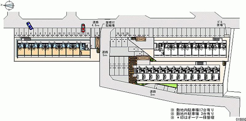 レオパレスきじの里Ｂ 月極駐車場