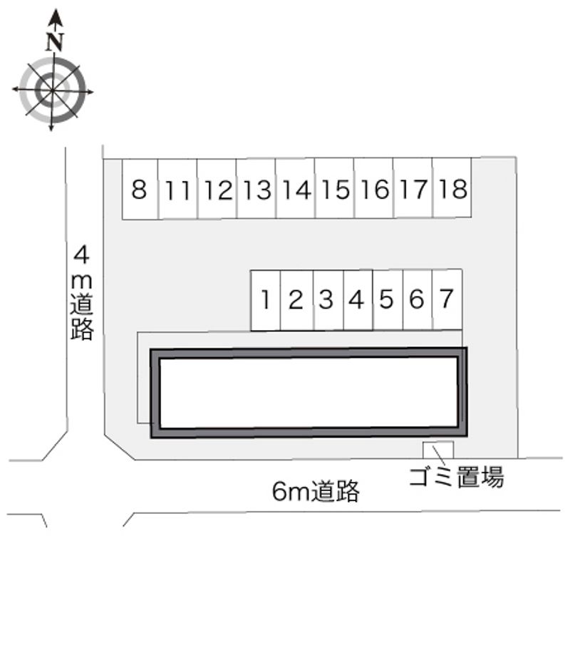 レオパレスせせらぎ 配置図