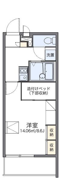 レオパレス辻薬師 間取り図