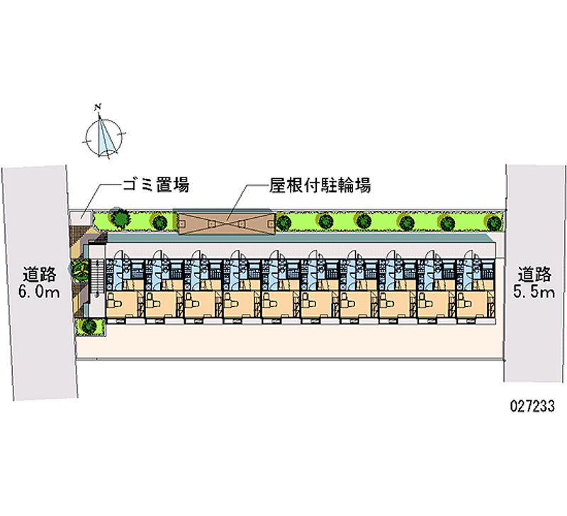 レオパレスグリーンビレッジ 区画図