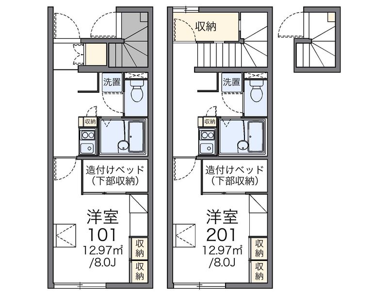 レオパレスエスポワール　ｆｍ 間取図