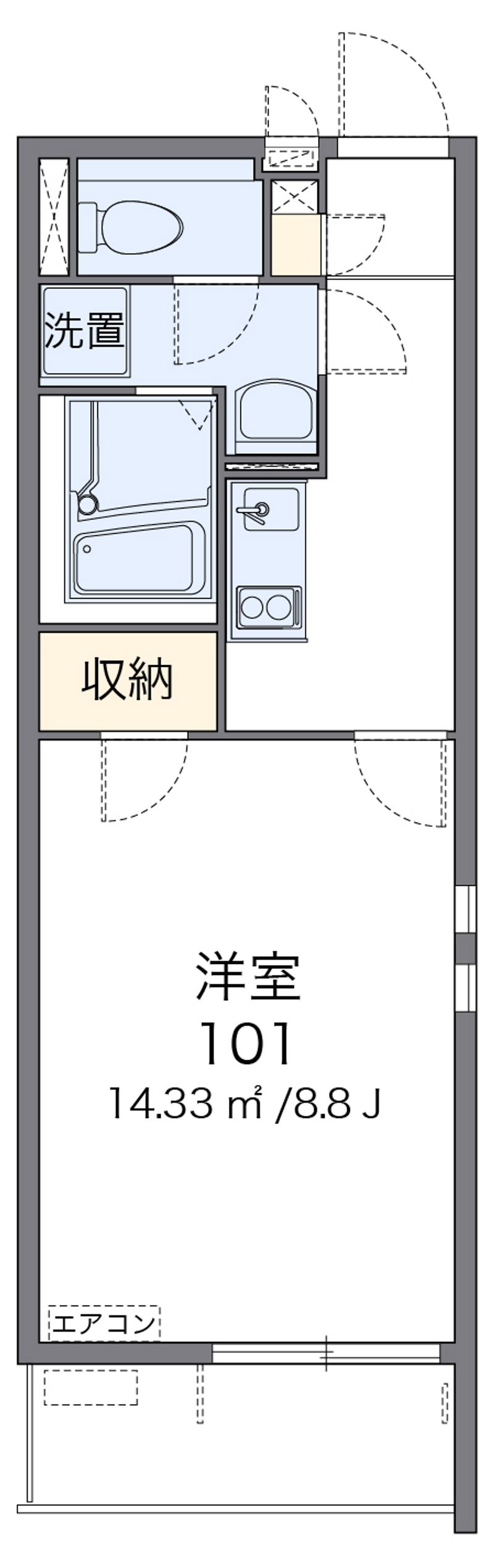 クレイノ神立ステーションテラス 間取図