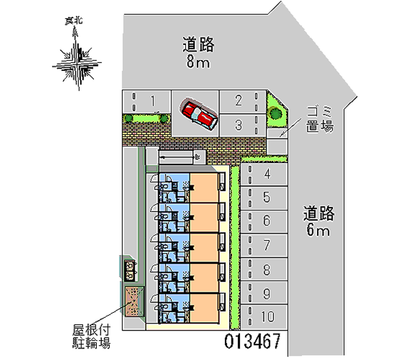 レオパレスドゥノール 月極駐車場