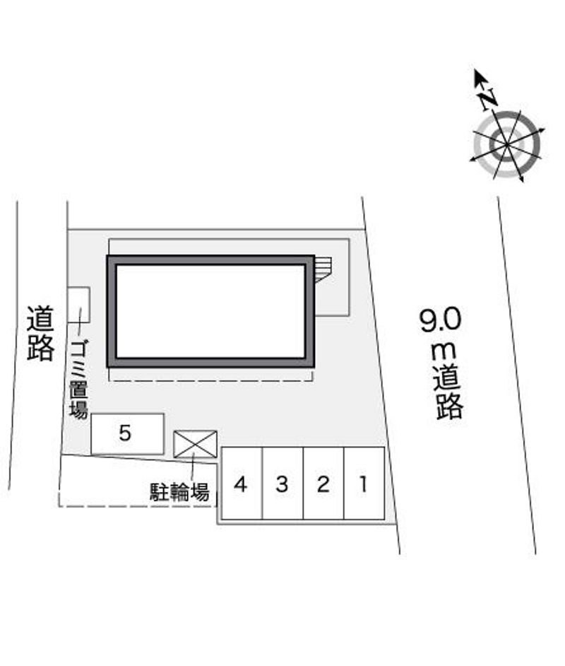 レオパレス祇園 配置図