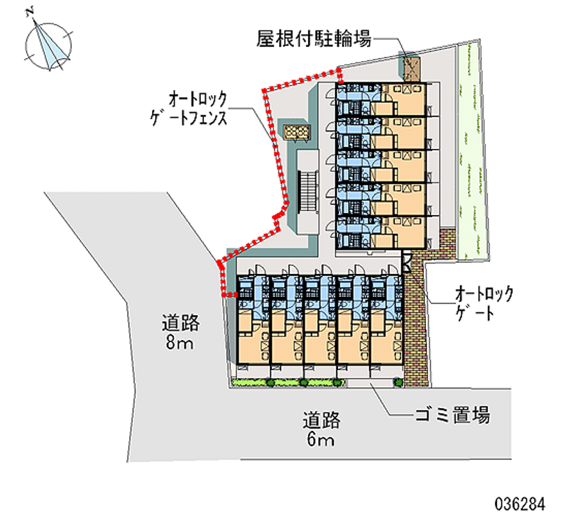 レオパレス柏の丘 区画図