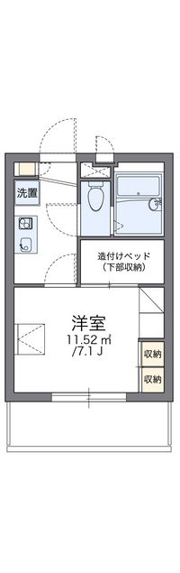 レオパレスクワトロ 間取り図