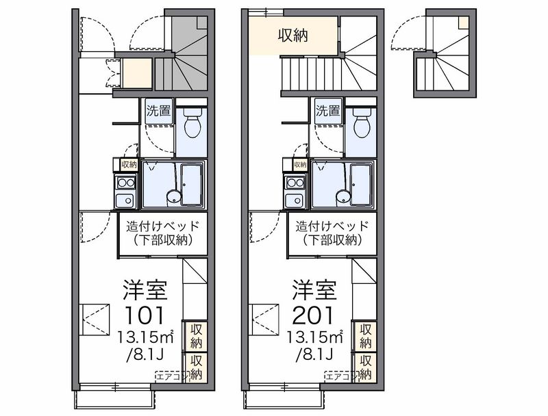 レオパレスさくらハイツ 間取図
