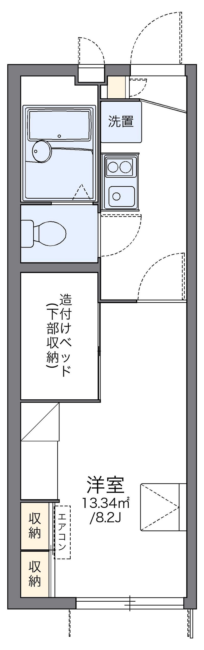 leopalace Gumizawa 户型图