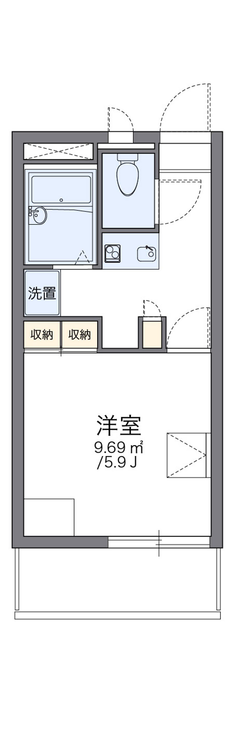 レオパレス天神ノ森 間取図