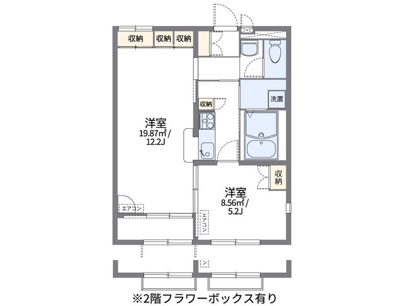 レオパレスアイミ３ 間取図