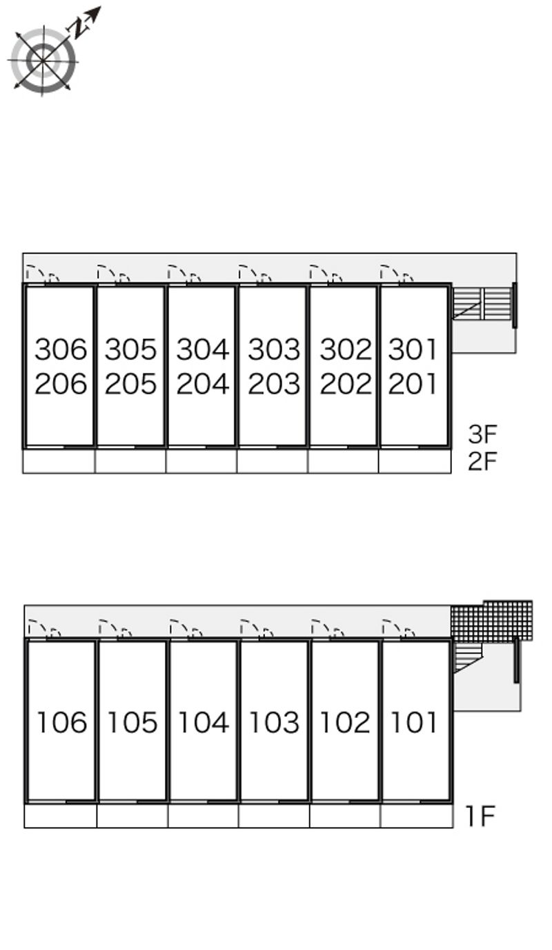 レオパレスＳｕｎ　Ｃｉｔｙ　絆 間取配置図