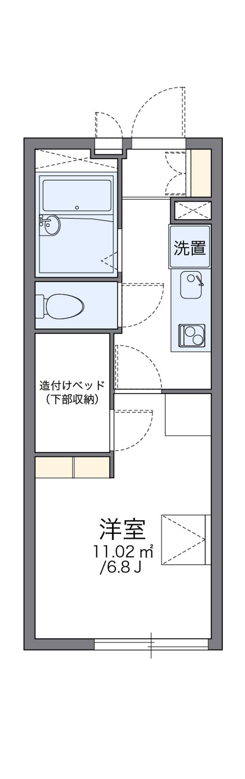 レオパレス青渓 間取図