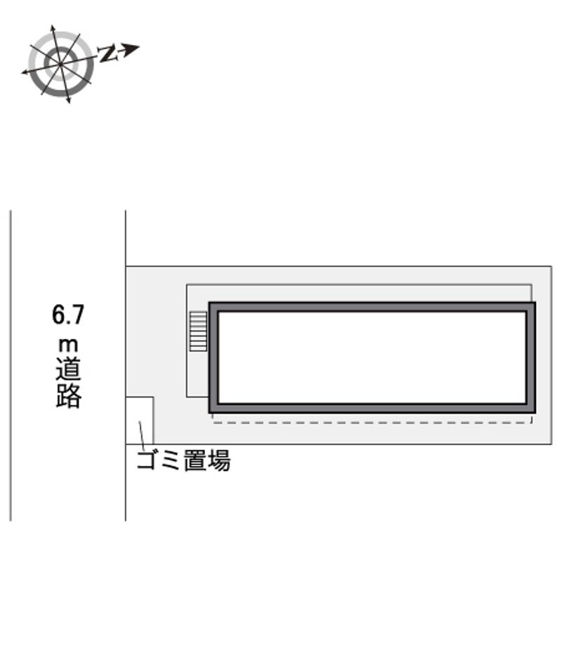 レオパレスＹＮコーポ３０５ 配置図