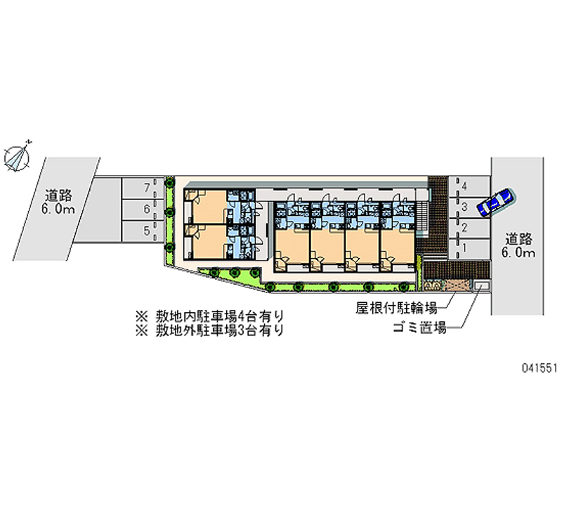 レオパレスフォースイ　Ａ 月極駐車場