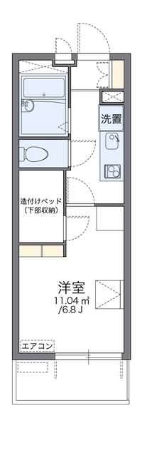 レオパレスヴィクトリア 間取り図