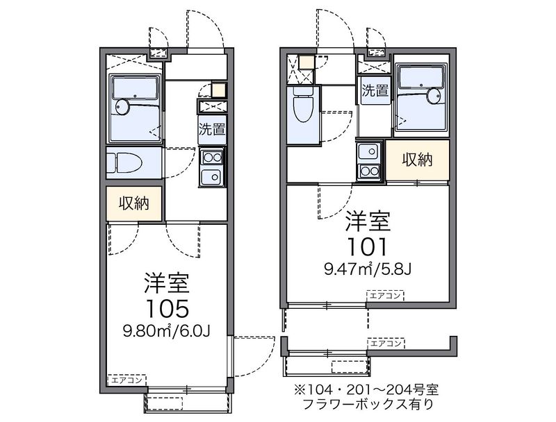 レオパレスシンフォニー 間取図