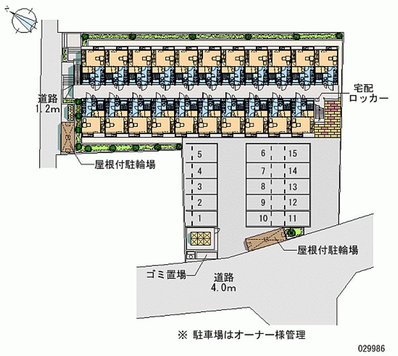 レオパレス野島４３ 区画図