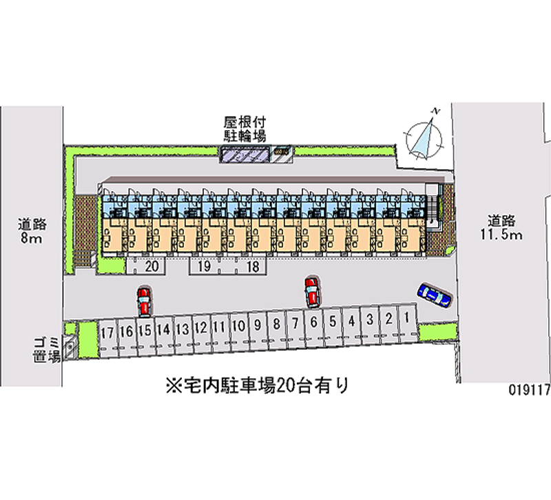 レオパレスみずき 月極駐車場