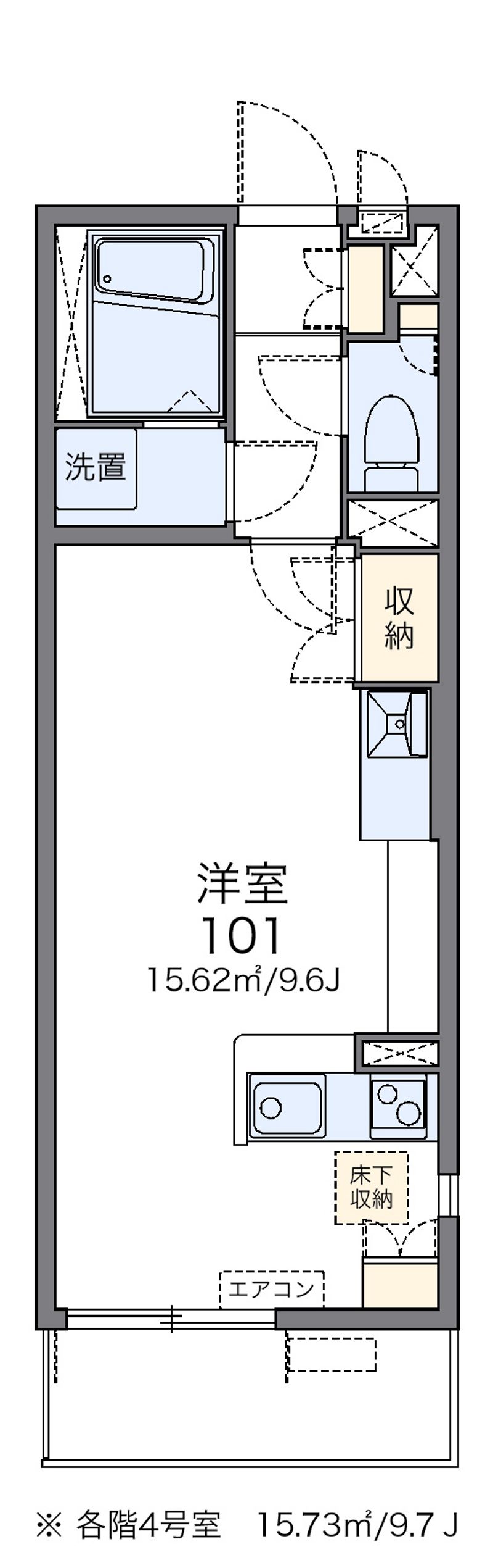 レオネクストアカツキウエスト 間取図