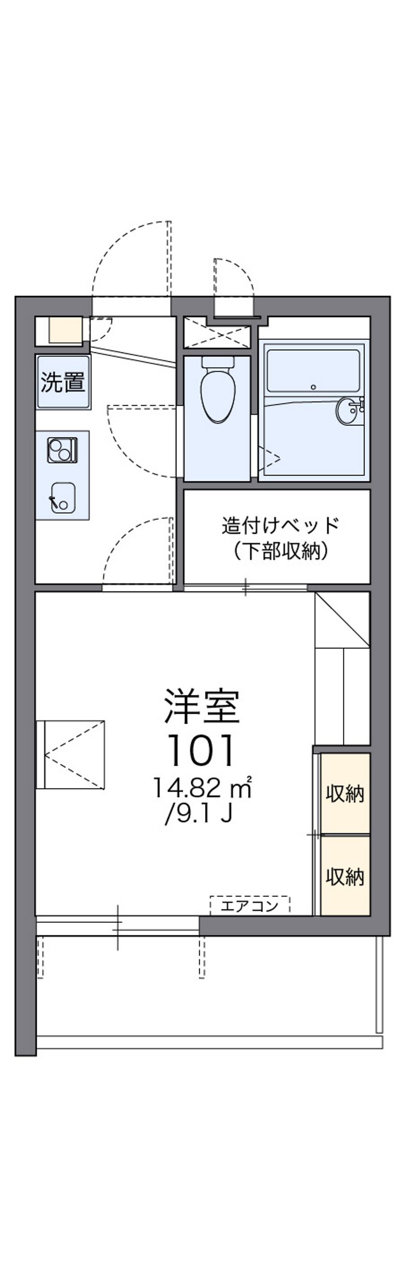 レオパレスシリウス 間取図