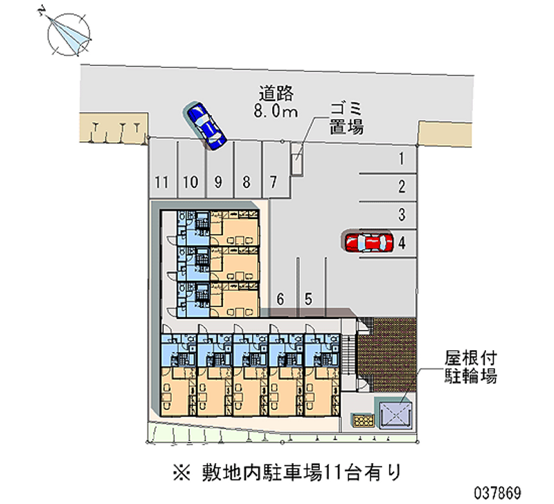 レオパレスフロンティア 月極駐車場